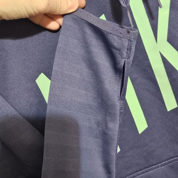 Nike Womens Blue Long Sleeve All Time Therma Logo Training Hoodie SMALL - Picture 5 of 7